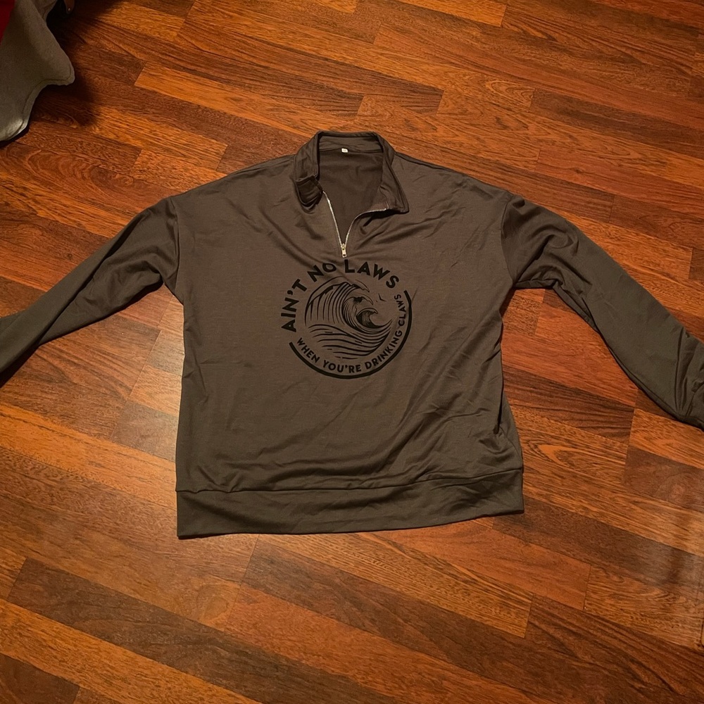 White Claw no hood jacket quarter zip… kind of off brand pretty cheap material